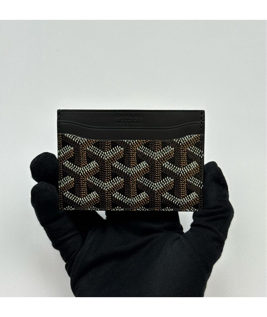 GOYARD Черный кожаный кардхолдер, фото 2