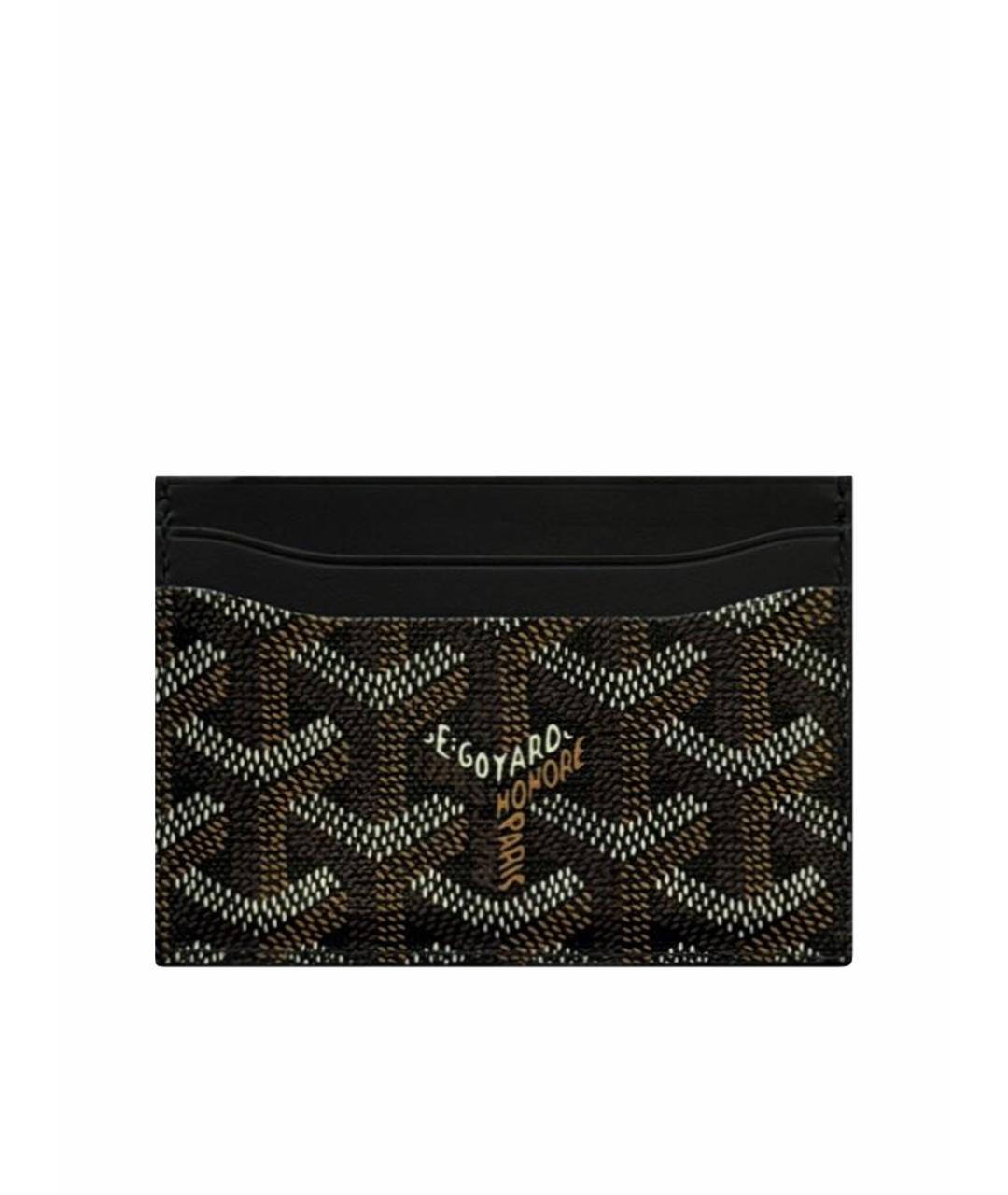 GOYARD Черный кожаный кардхолдер, фото 1