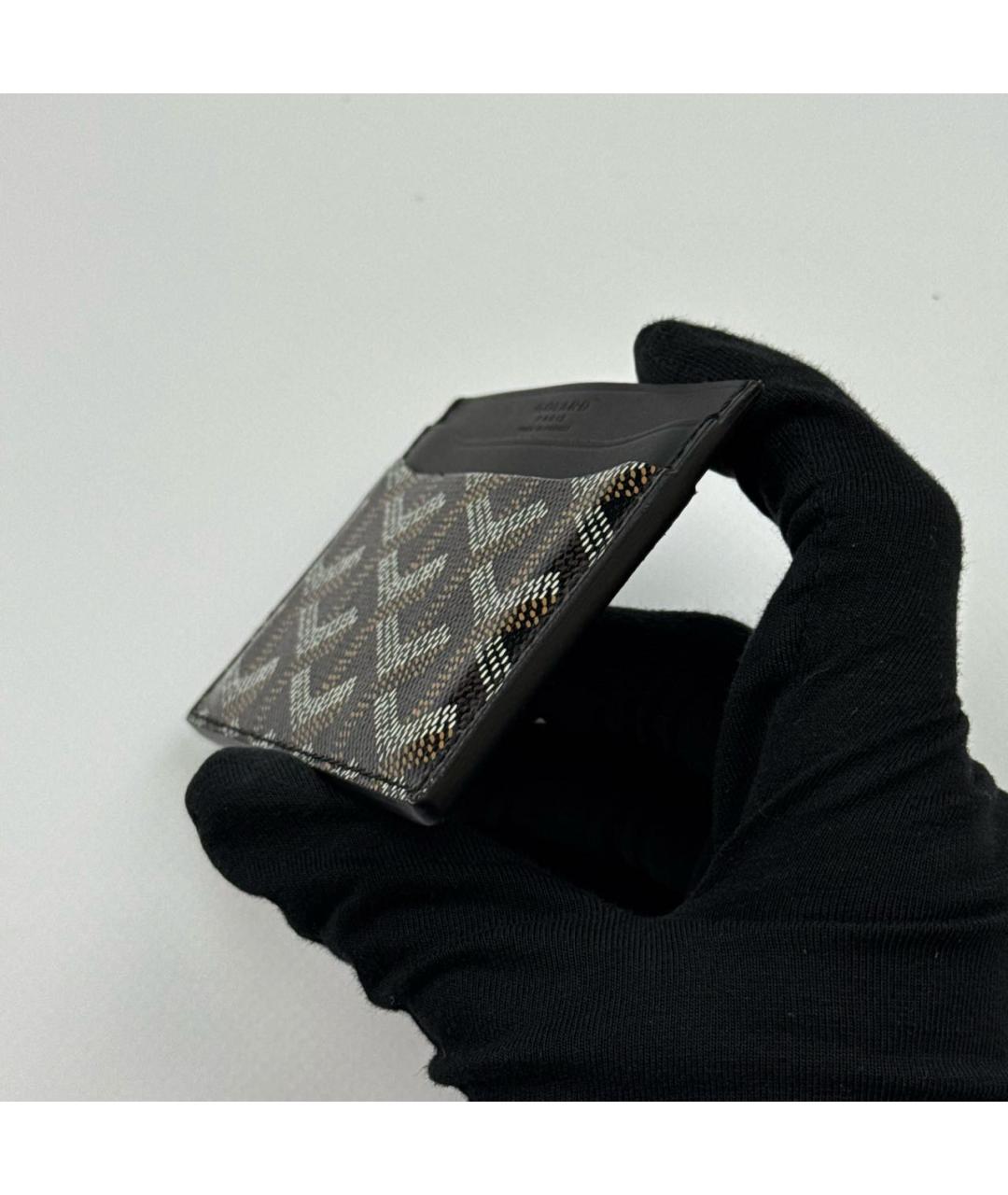 GOYARD Черный кожаный кардхолдер, фото 6
