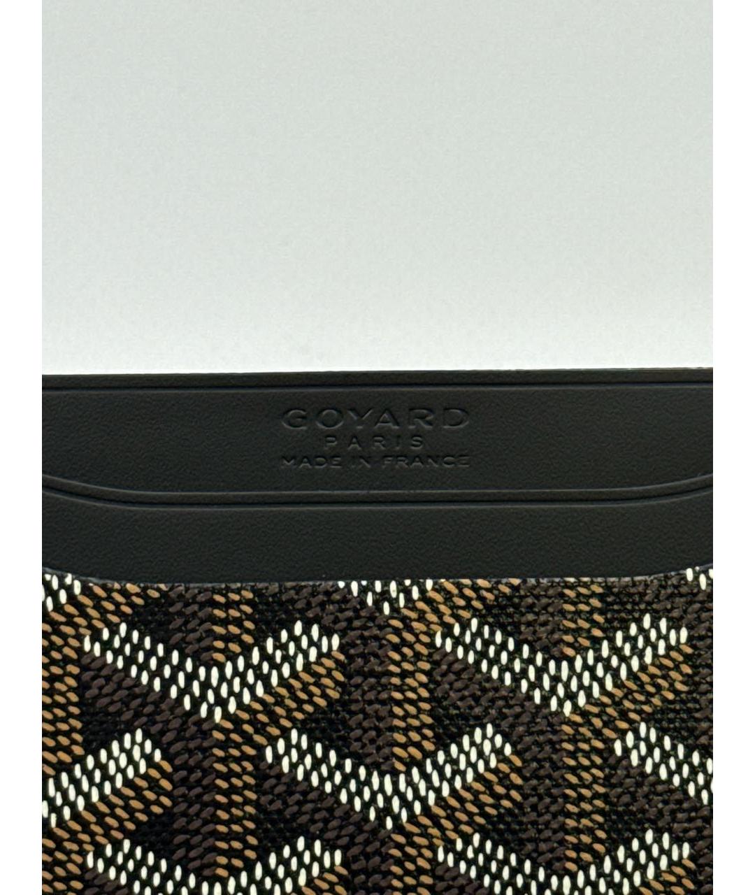 GOYARD Черный кожаный кардхолдер, фото 3