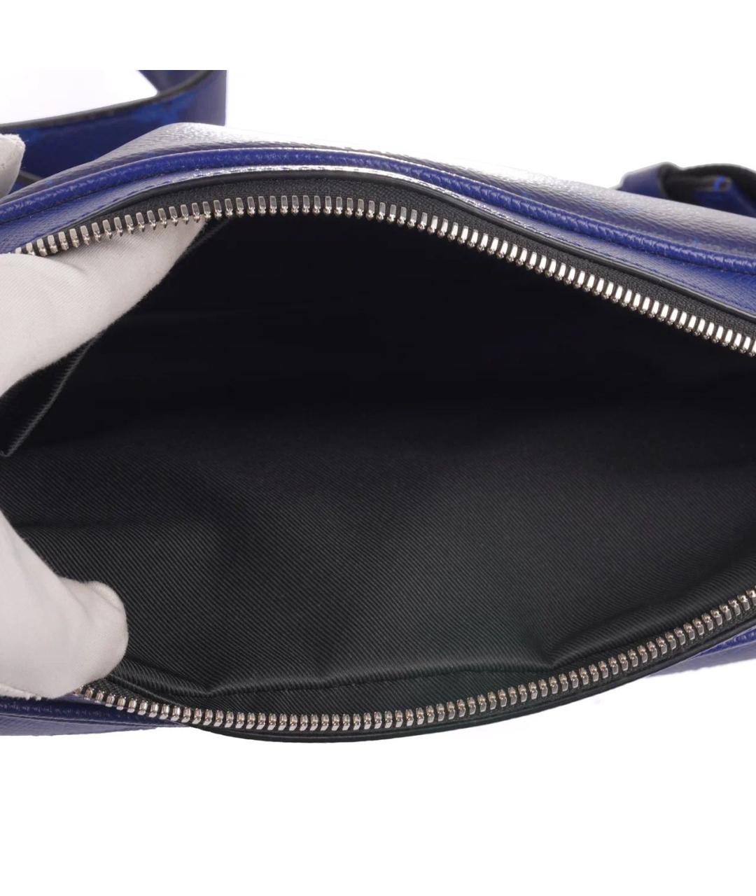 LOUIS VUITTON Синяя кожаная сумка на плечо, фото 8