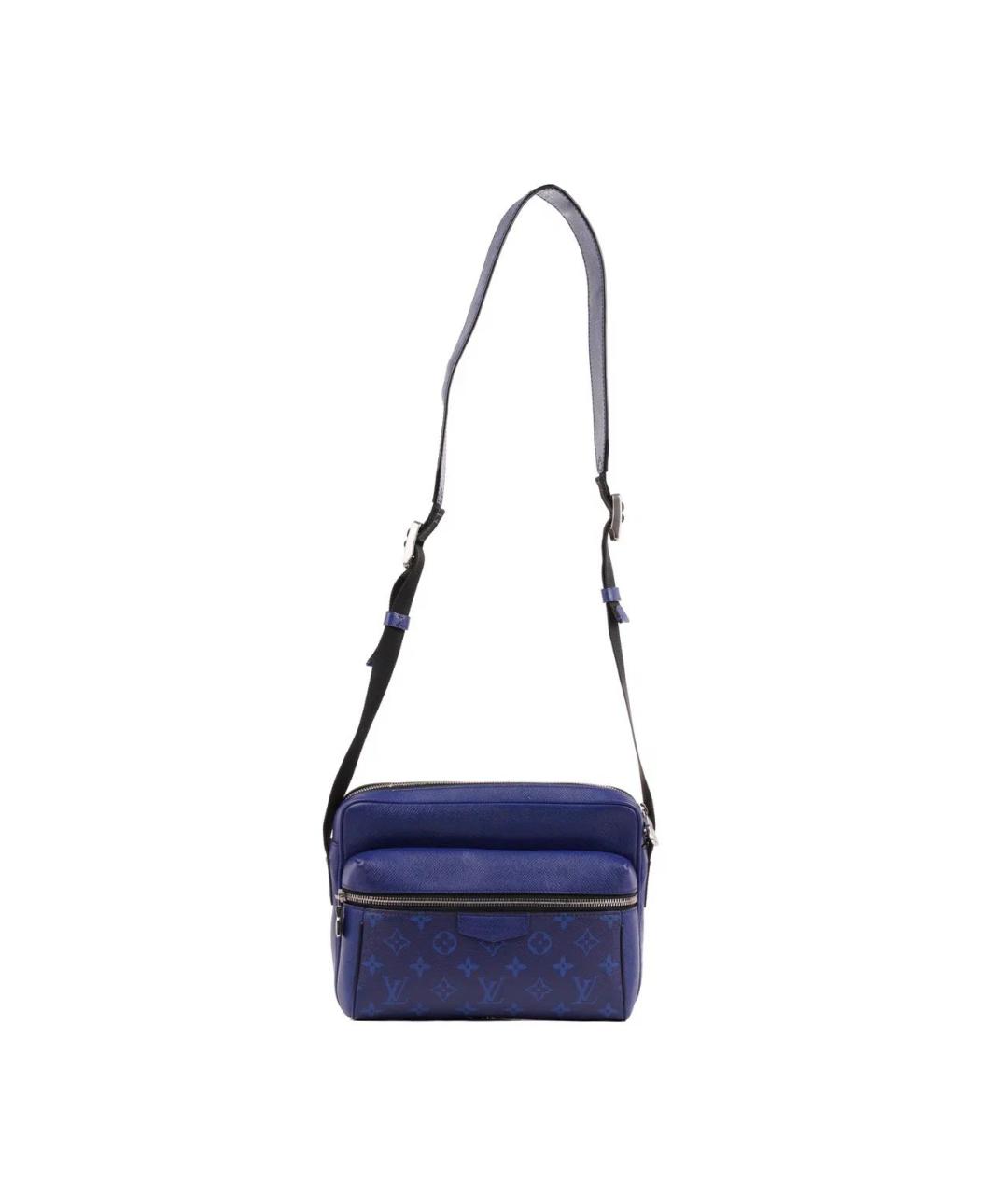 LOUIS VUITTON Синяя кожаная сумка на плечо, фото 4