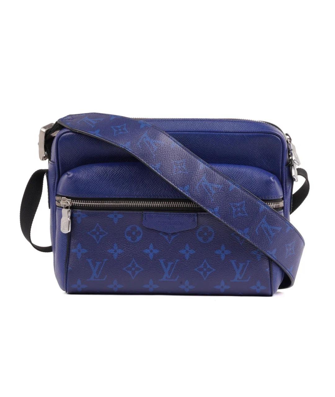 LOUIS VUITTON Синяя кожаная сумка на плечо, фото 1