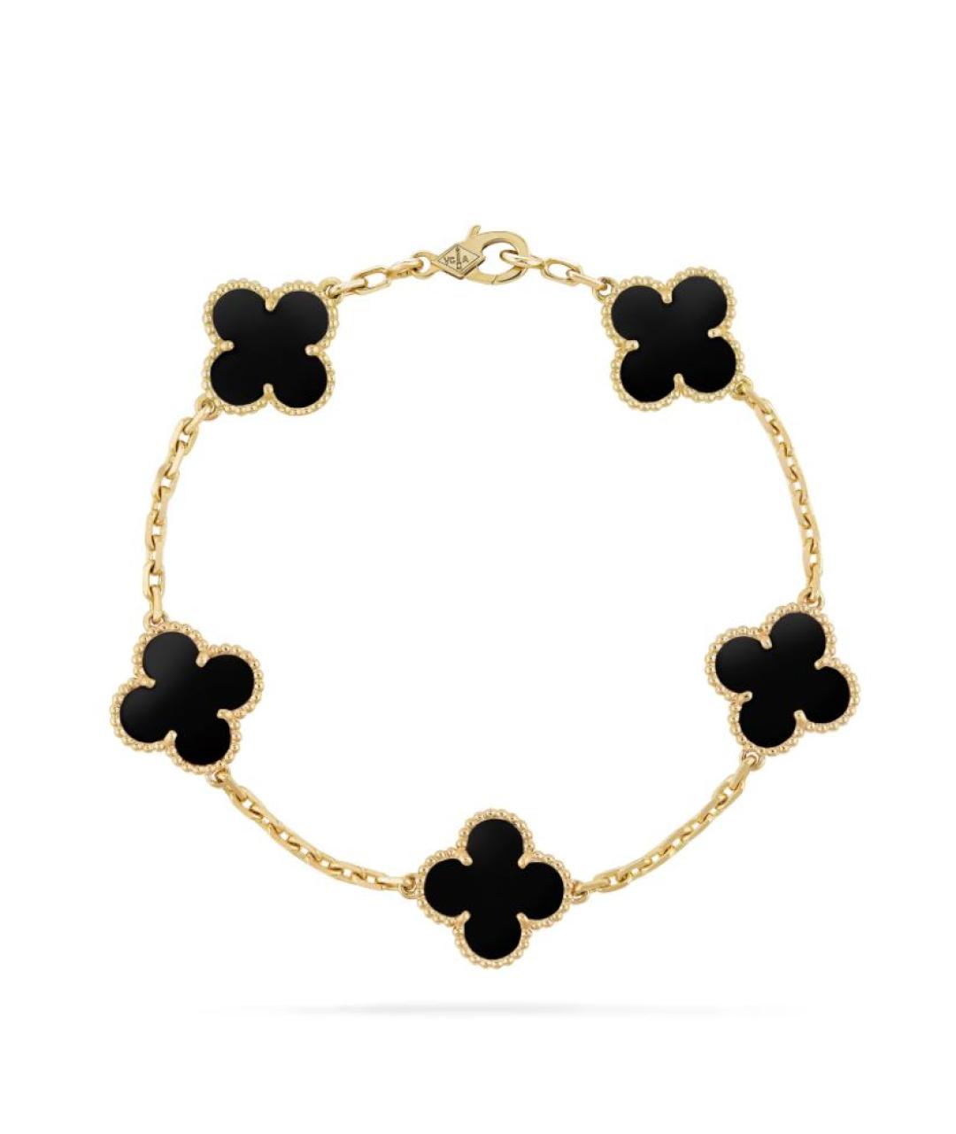 VAN CLEEF & ARPELS Черный браслет из желтого золота, фото 1