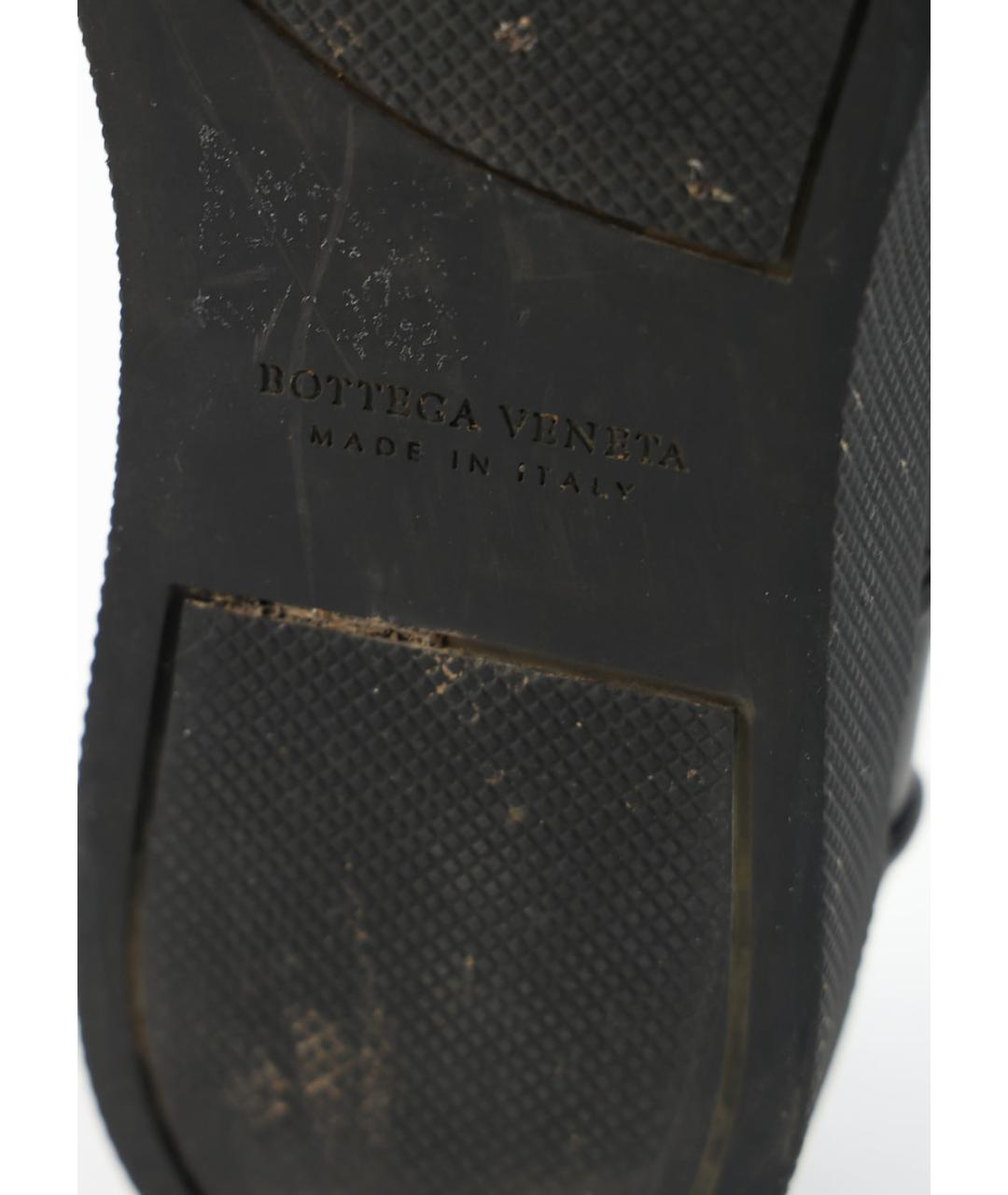 BOTTEGA VENETA Черные кожаные слипоны, фото 3