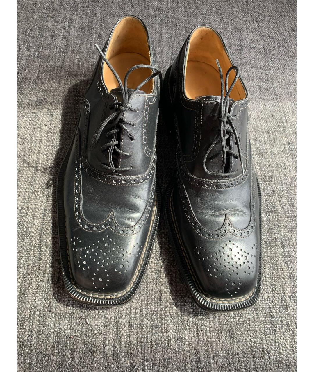 BALLY Черные кожаные туфли, фото 2