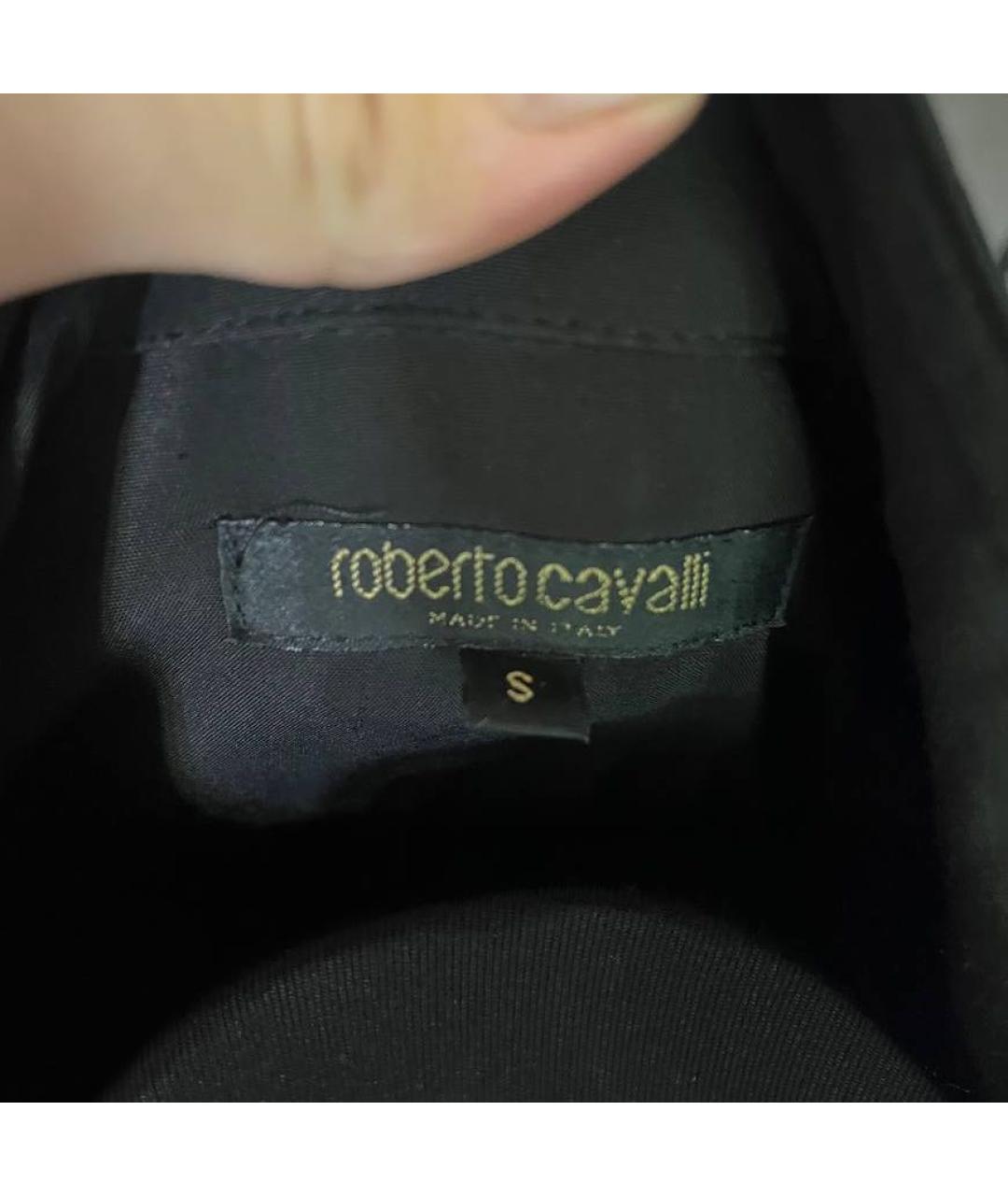 ROBERTO CAVALLI Черная рубашка, фото 3