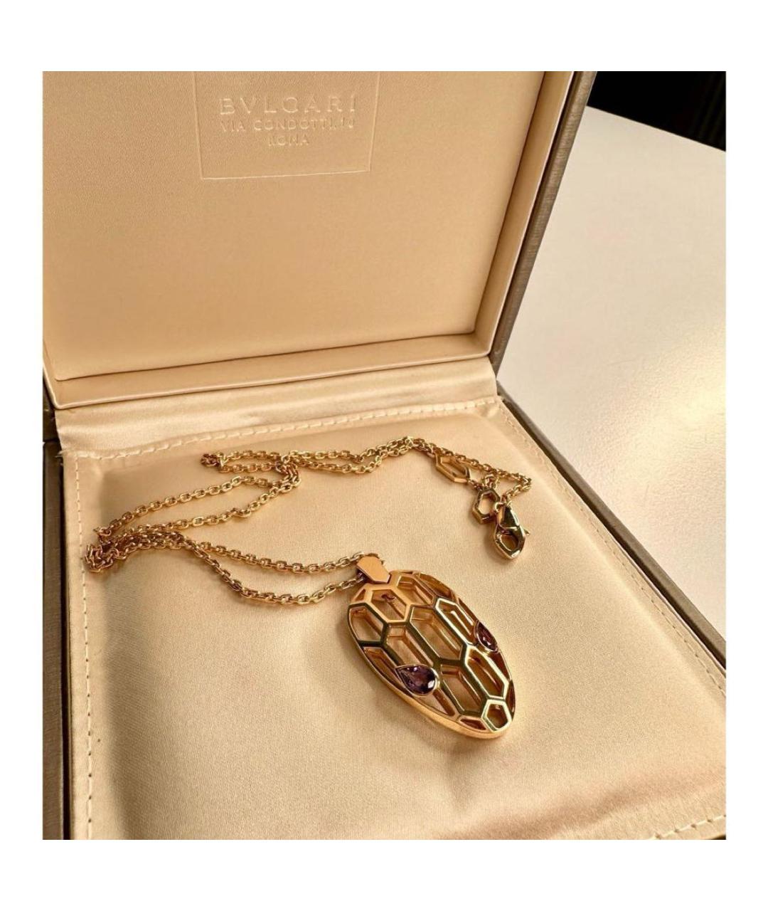 BVLGARI Золотое колье из розового золота, фото 2