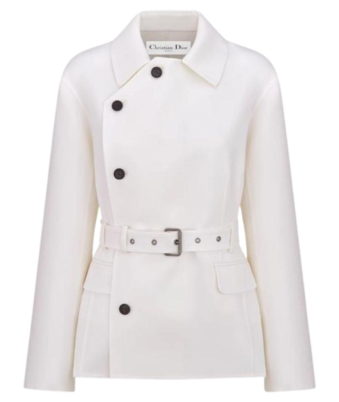CHRISTIAN DIOR Белая шерстяная куртка, фото 1