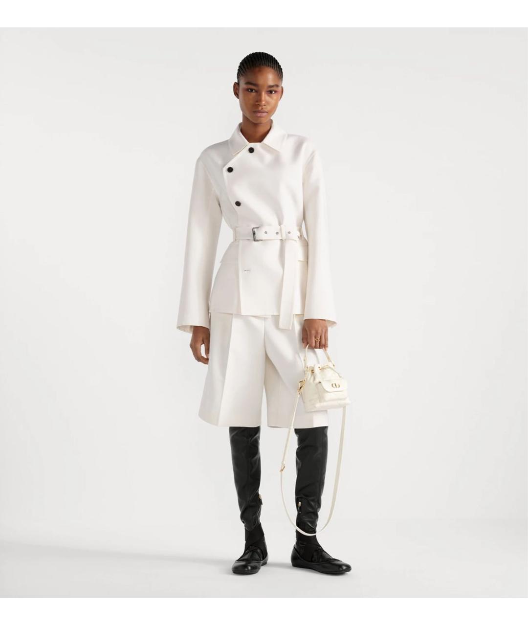 CHRISTIAN DIOR Белая шерстяная куртка, фото 4