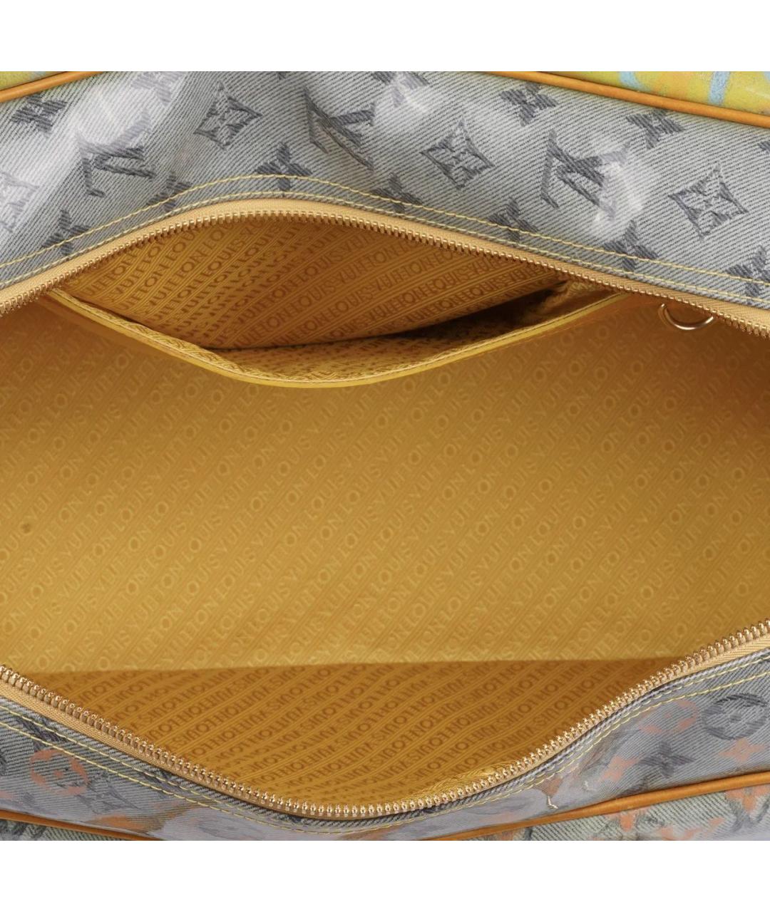 LOUIS VUITTON Желтая дорожная/спортивная сумка, фото 6