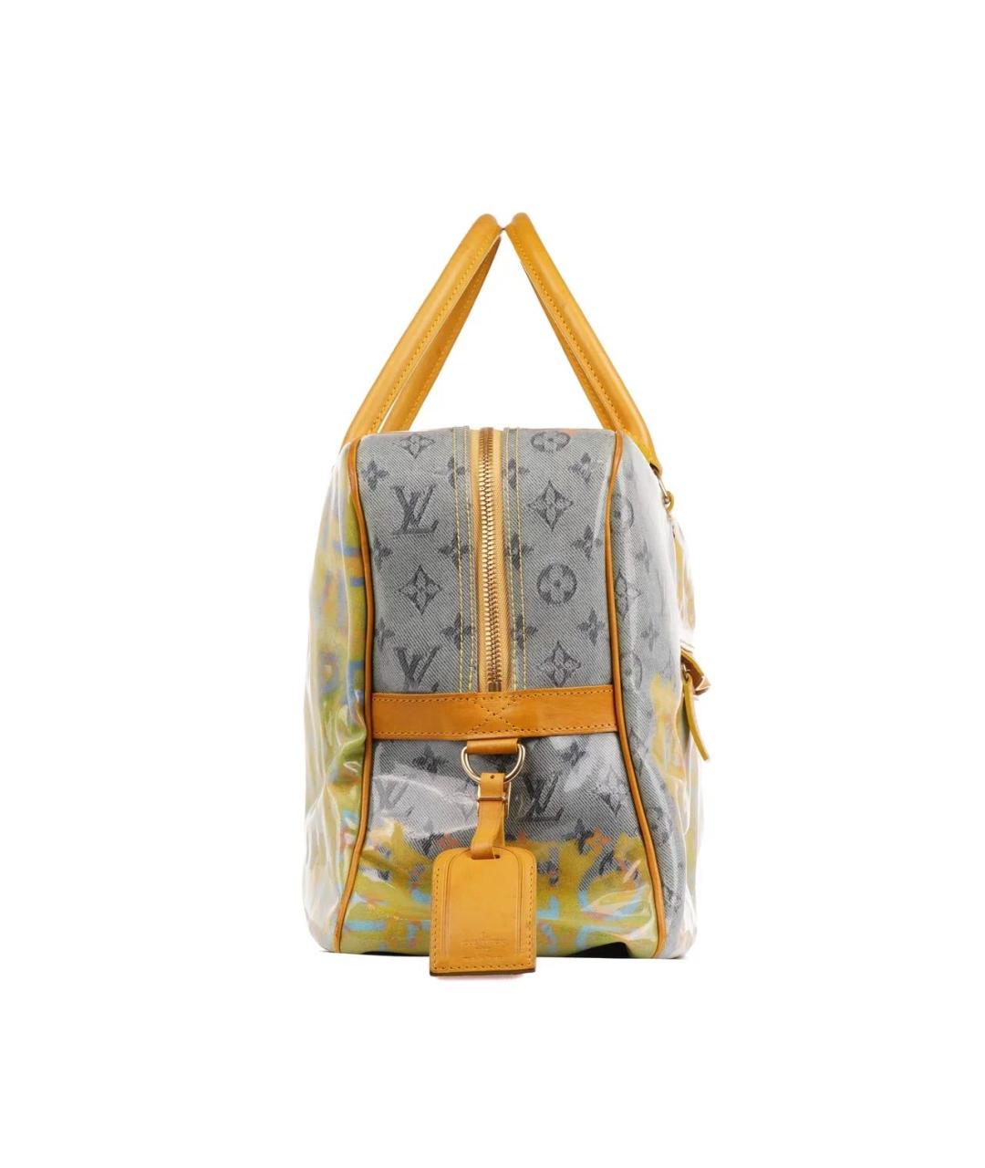 LOUIS VUITTON Желтая дорожная/спортивная сумка, фото 4