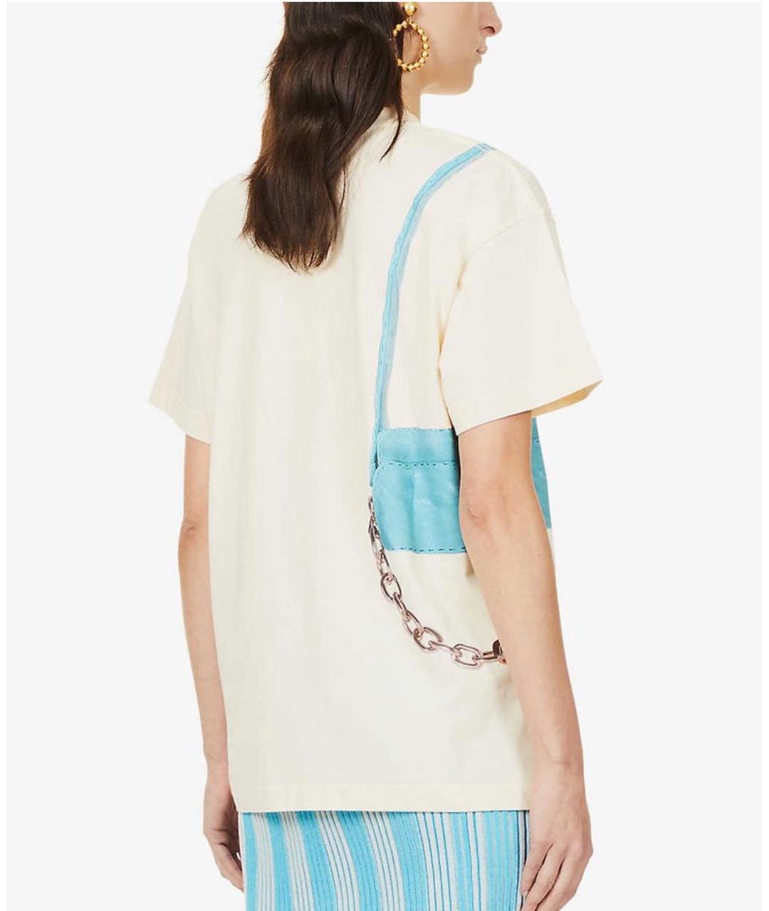 JACQUEMUS Мульти хлопковая футболка, фото 4