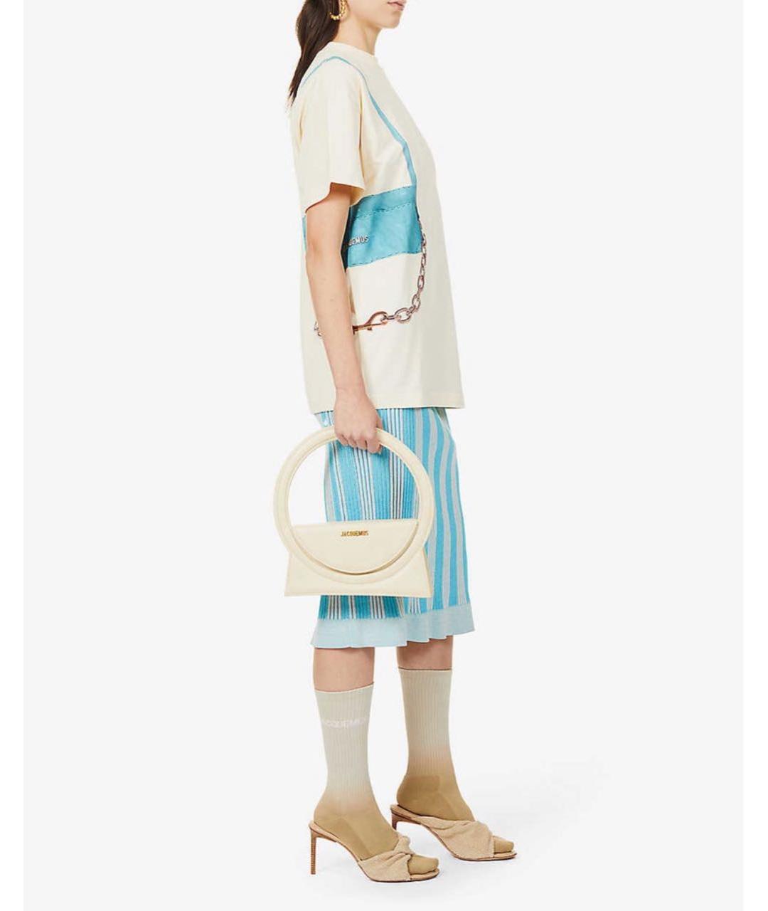 JACQUEMUS Мульти хлопковая футболка, фото 3