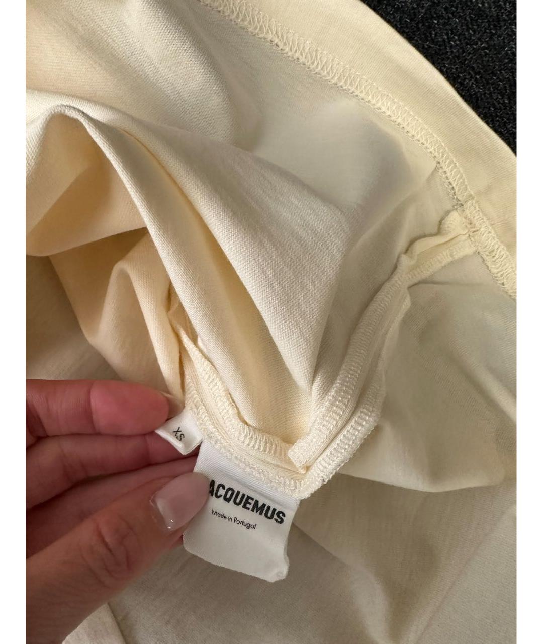 JACQUEMUS Мульти хлопковая футболка, фото 6