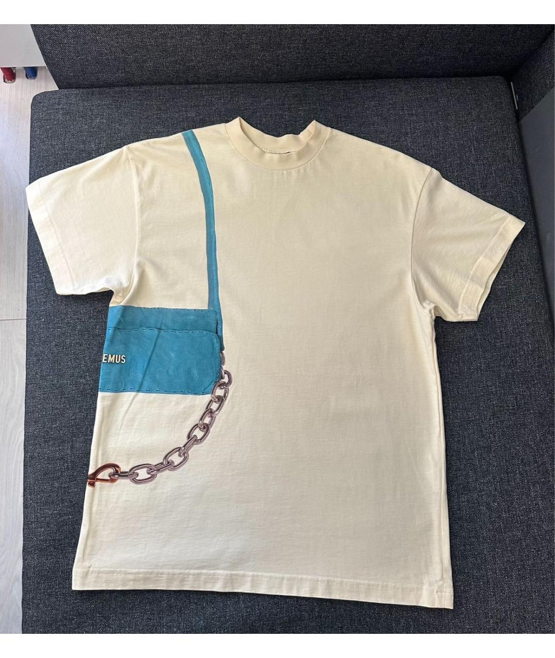 JACQUEMUS Мульти хлопковая футболка, фото 7