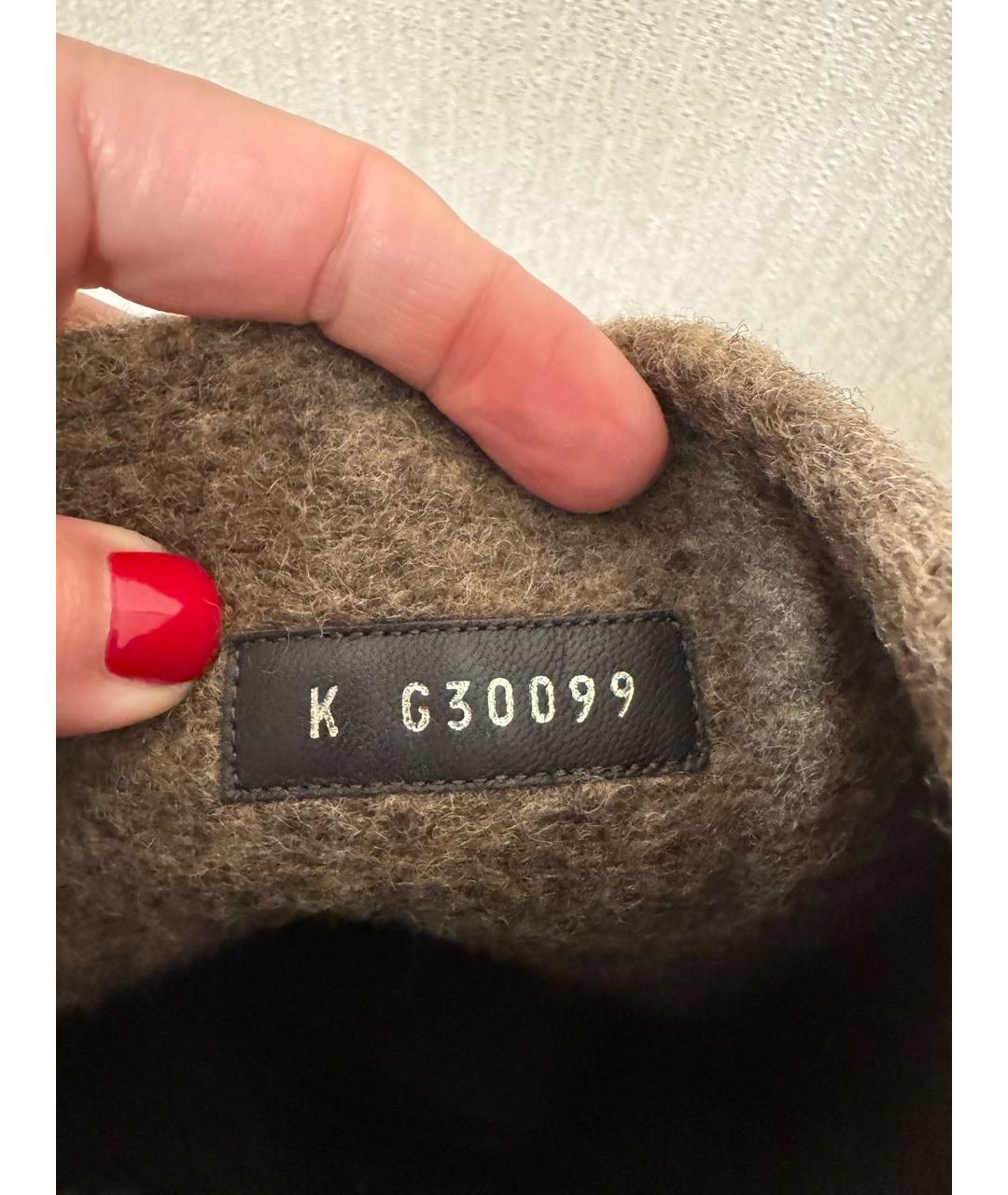 CHANEL Коричневые замшевые сапоги, фото 5