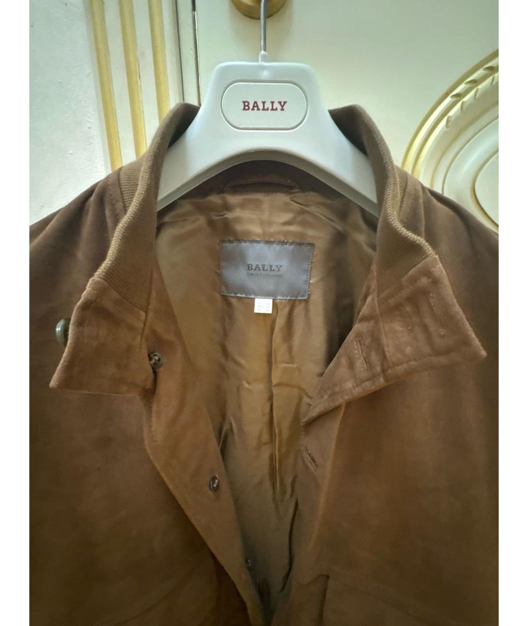 BALLY Коричневая замшевая куртка, фото 3