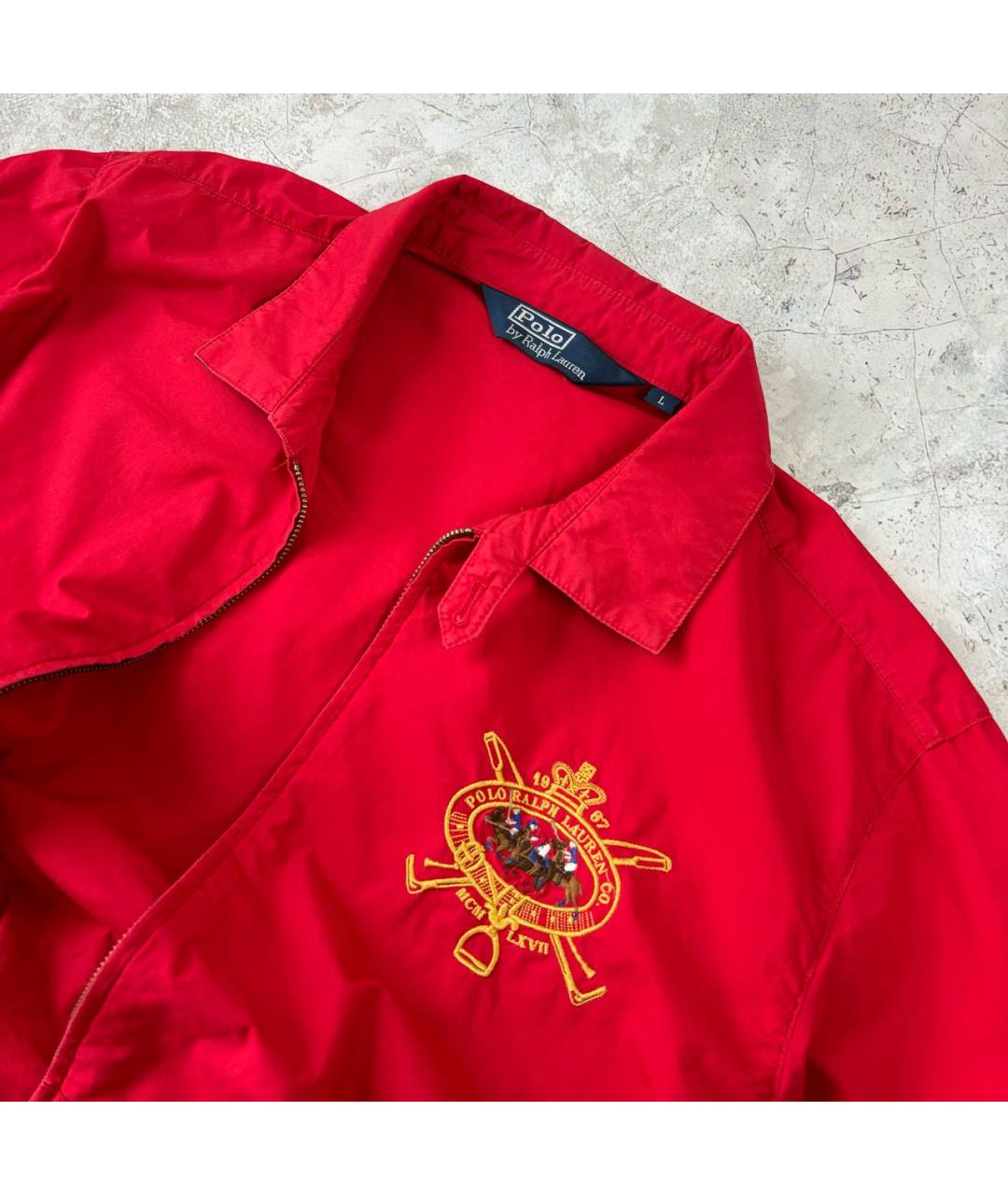 POLO RALPH LAUREN Красная хлопковая куртка, фото 2