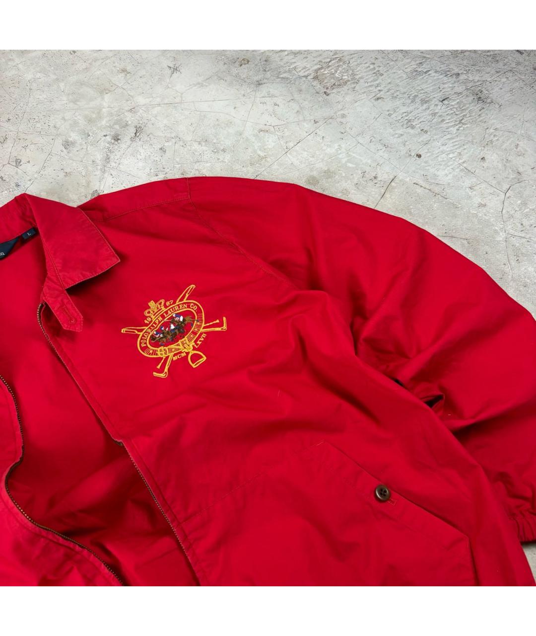 POLO RALPH LAUREN Красная хлопковая куртка, фото 4
