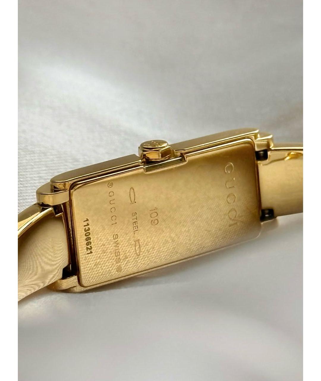 GUCCI Золотые позолоченные часы, фото 6