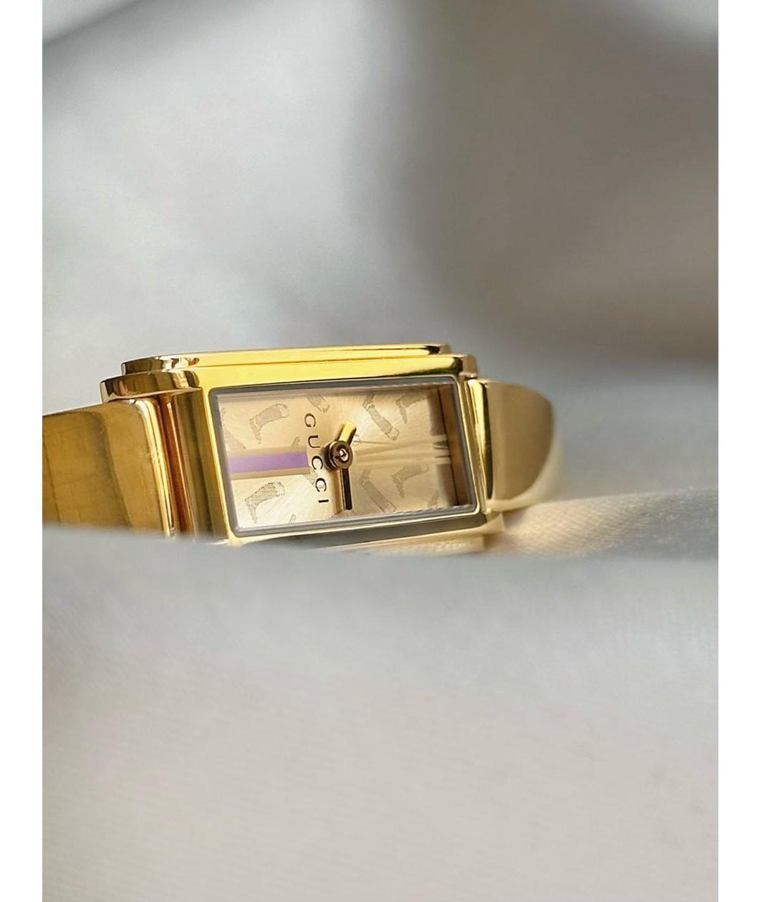 GUCCI Золотые позолоченные часы, фото 3