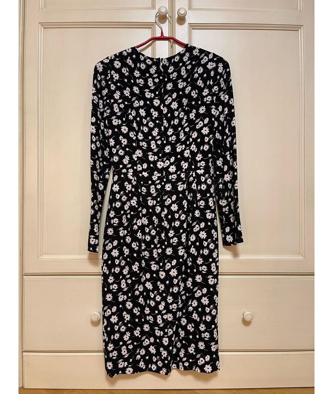 DOLCE&GABBANA Черное вискозное повседневное платье, фото 2