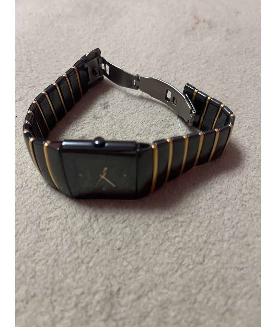 RADO Черные часы из желтого золота, фото 3