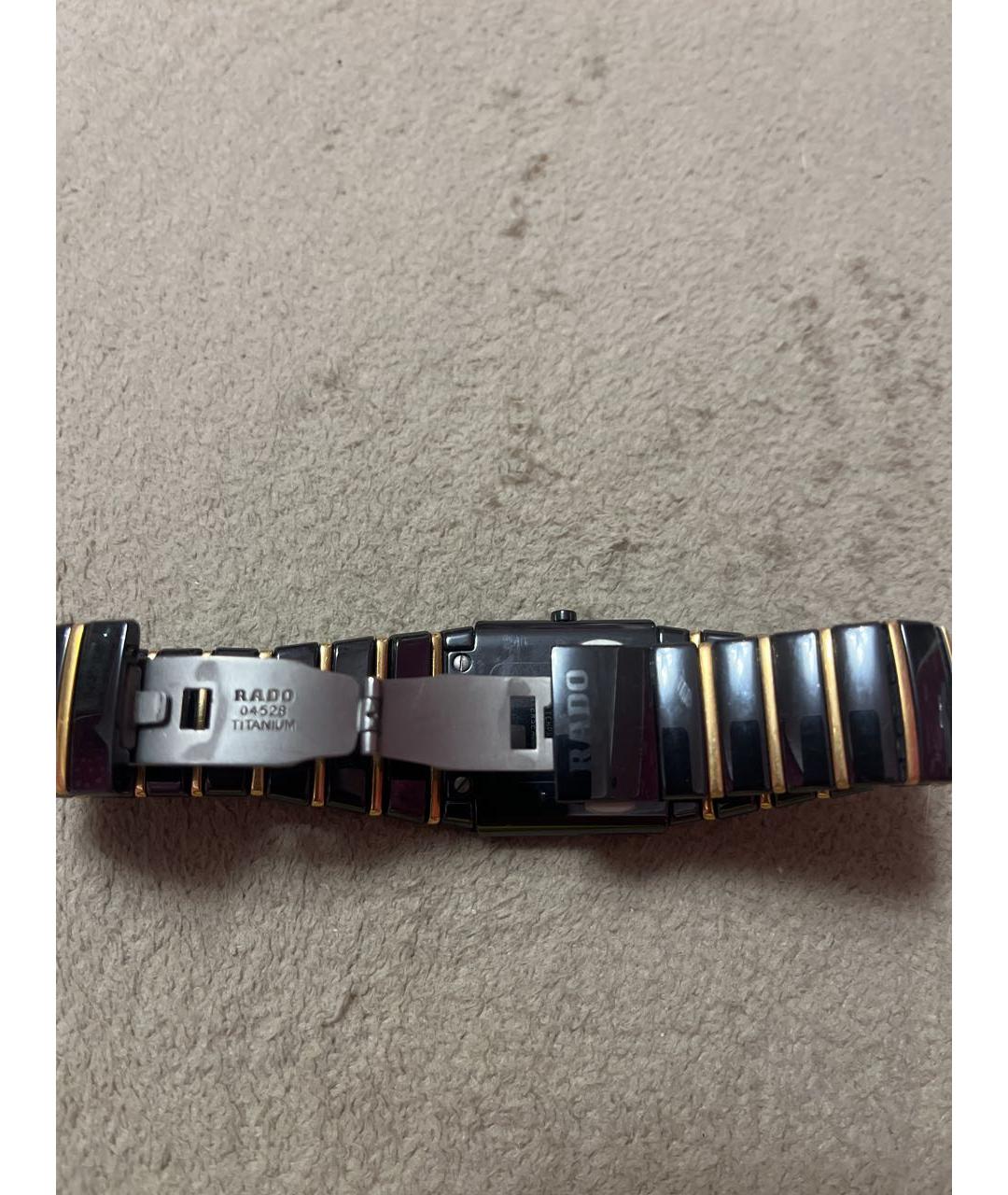 RADO Черные часы из желтого золота, фото 2