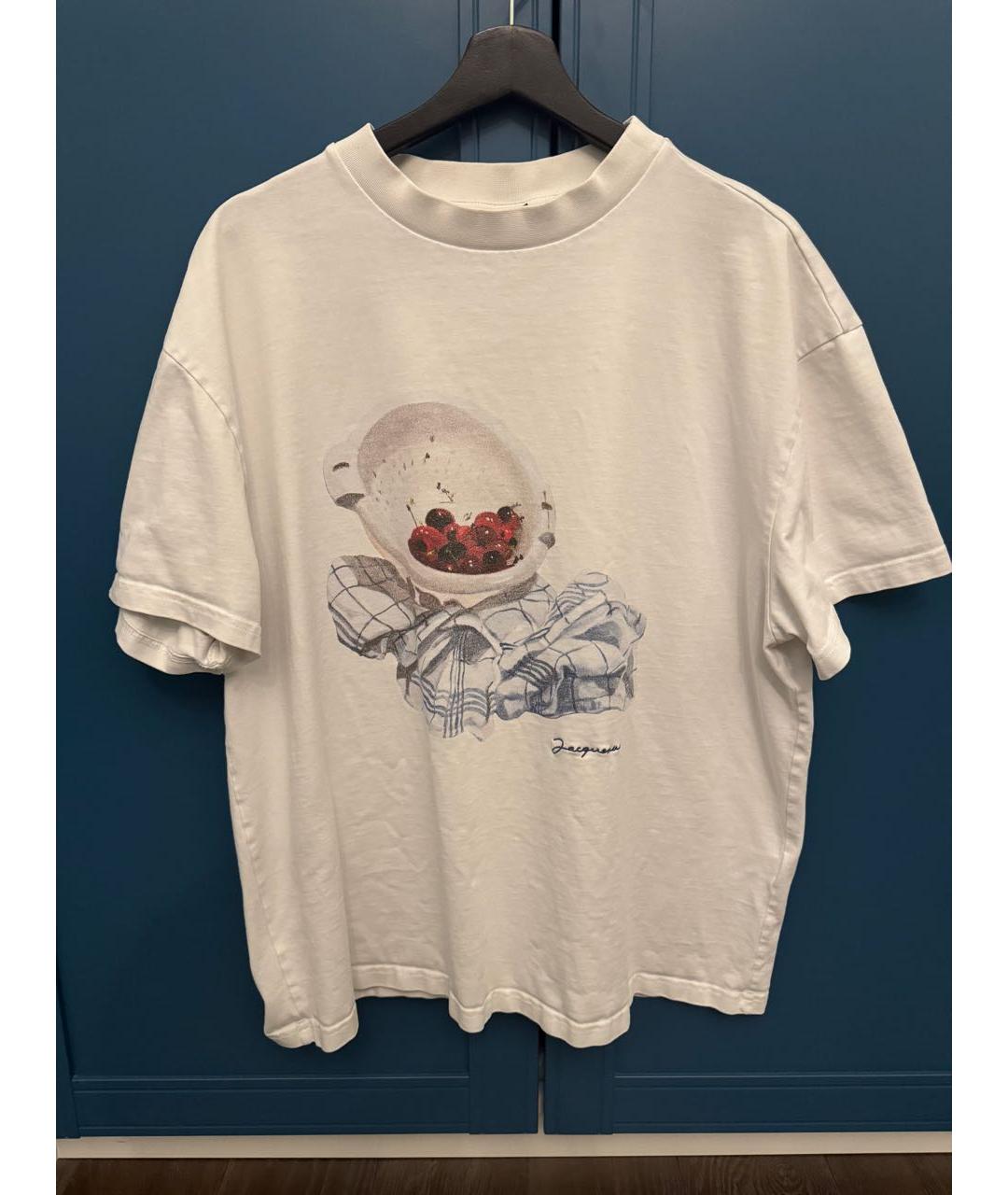 JACQUEMUS Белая футболка, фото 4