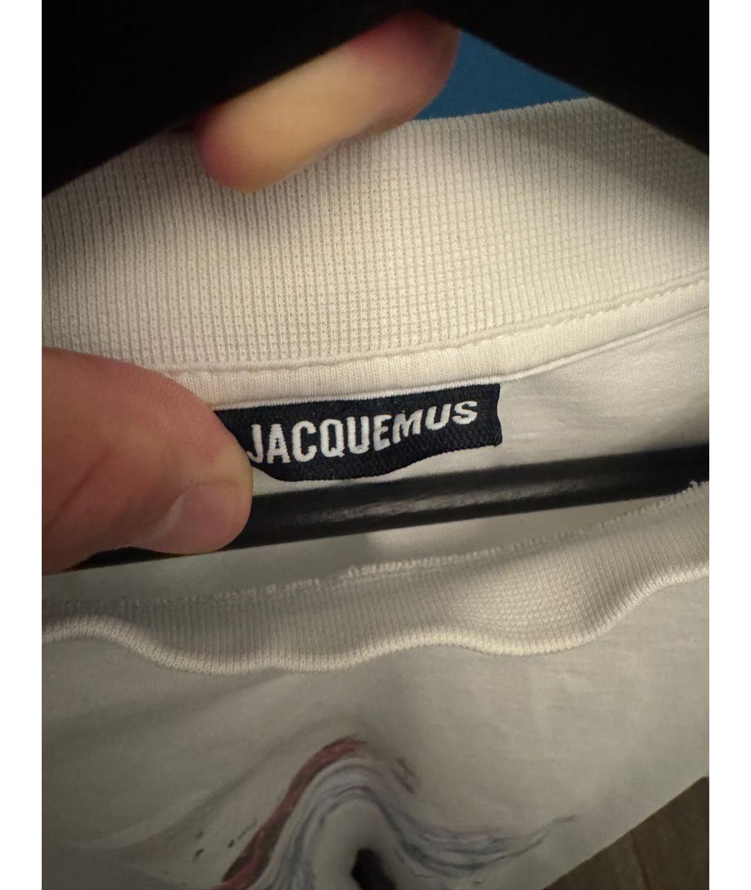 JACQUEMUS Белая футболка, фото 3