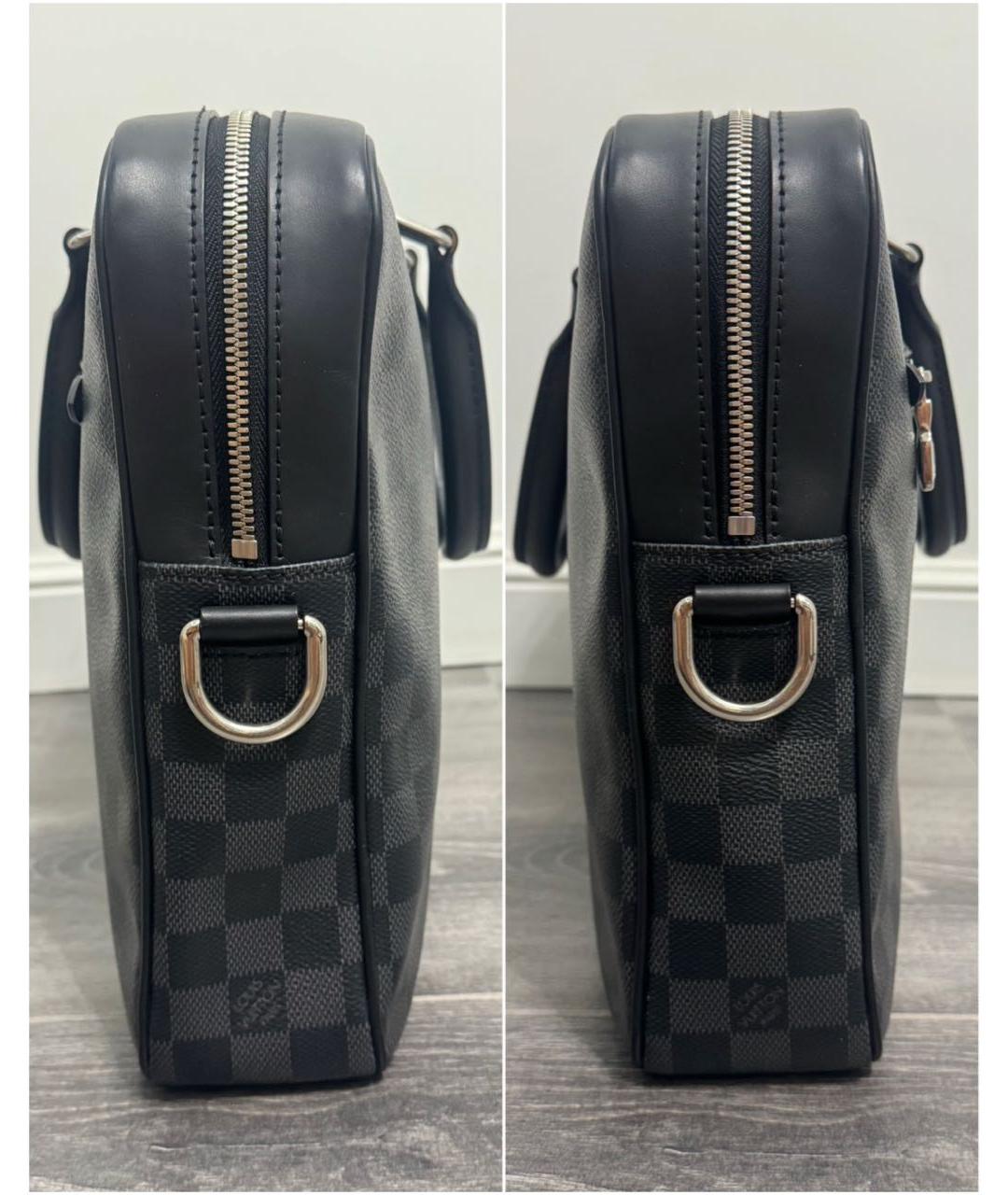 LOUIS VUITTON Черный портфель, фото 3