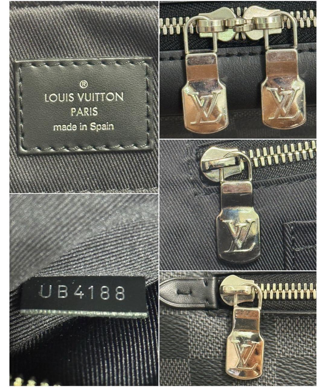 LOUIS VUITTON Черный портфель, фото 5