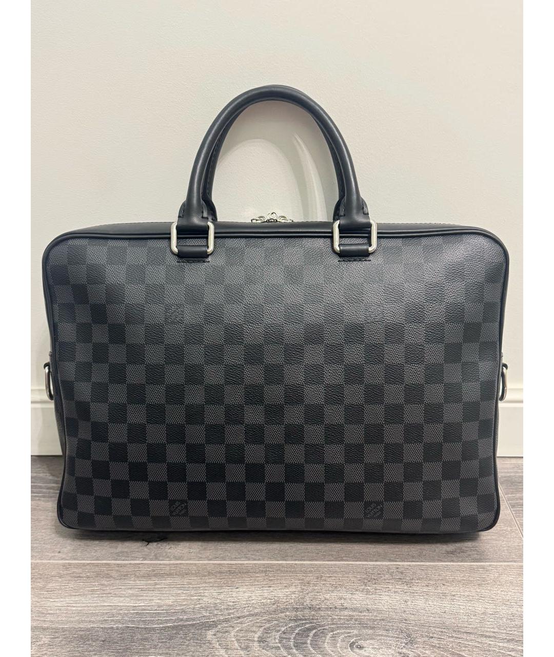 LOUIS VUITTON Черный портфель, фото 2