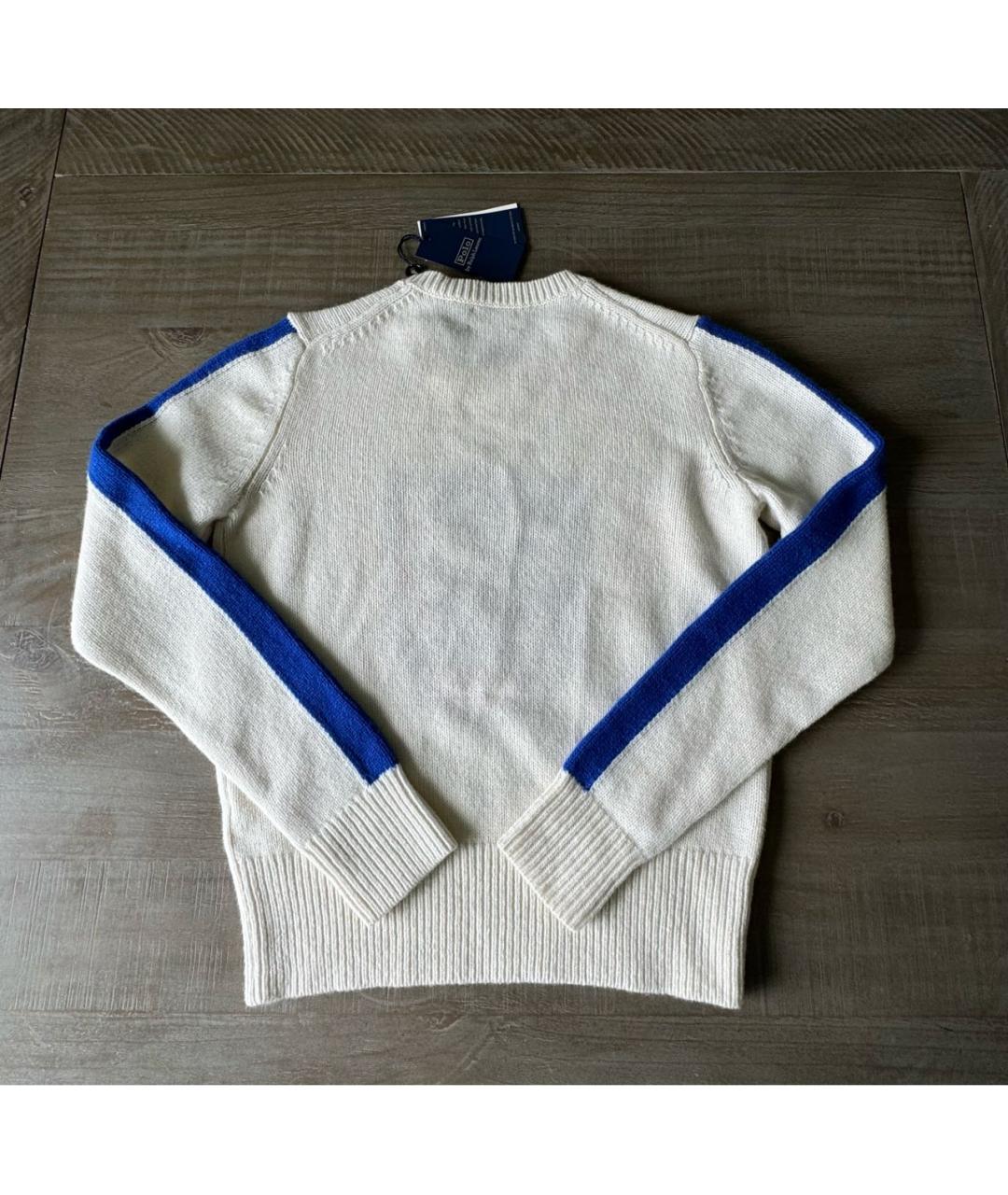 POLO RALPH LAUREN Белый шерстяной джемпер / свитер, фото 8
