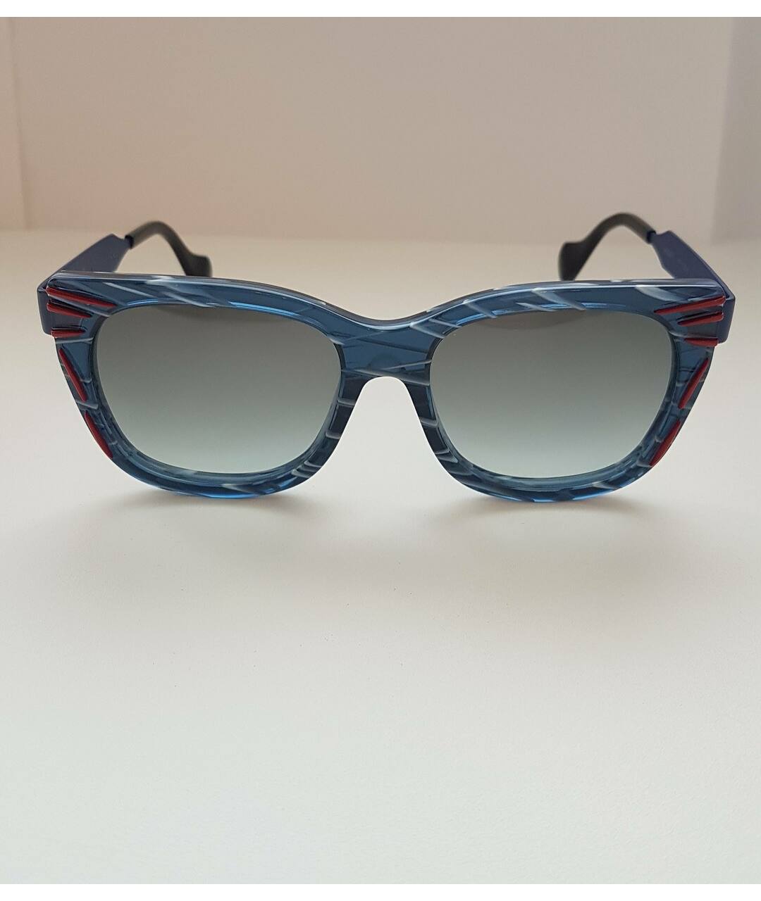 FENDI Синие металлические солнцезащитные очки, фото 2