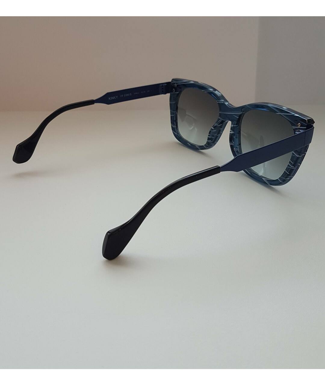 FENDI Синие металлические солнцезащитные очки, фото 5