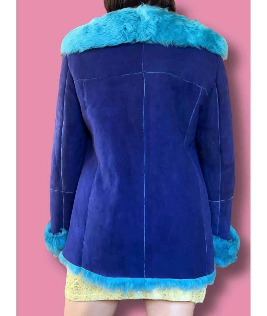 VERSACE JEANS COUTURE Бирюзовая меховая дубленка, фото 5