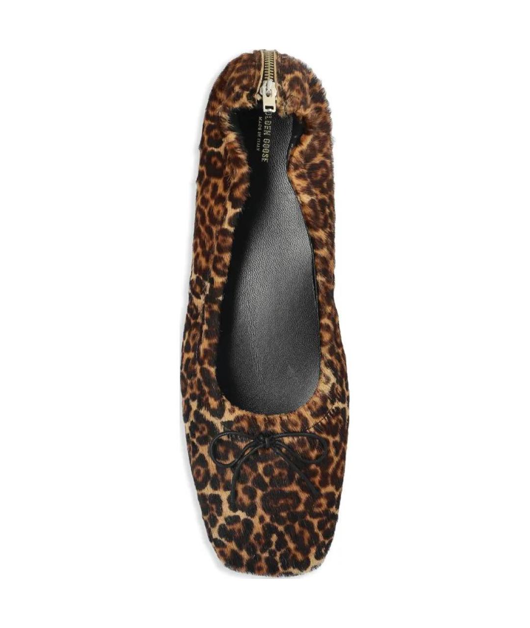 GOLDEN GOOSE DELUXE BRAND Коричневые балетки, фото 5