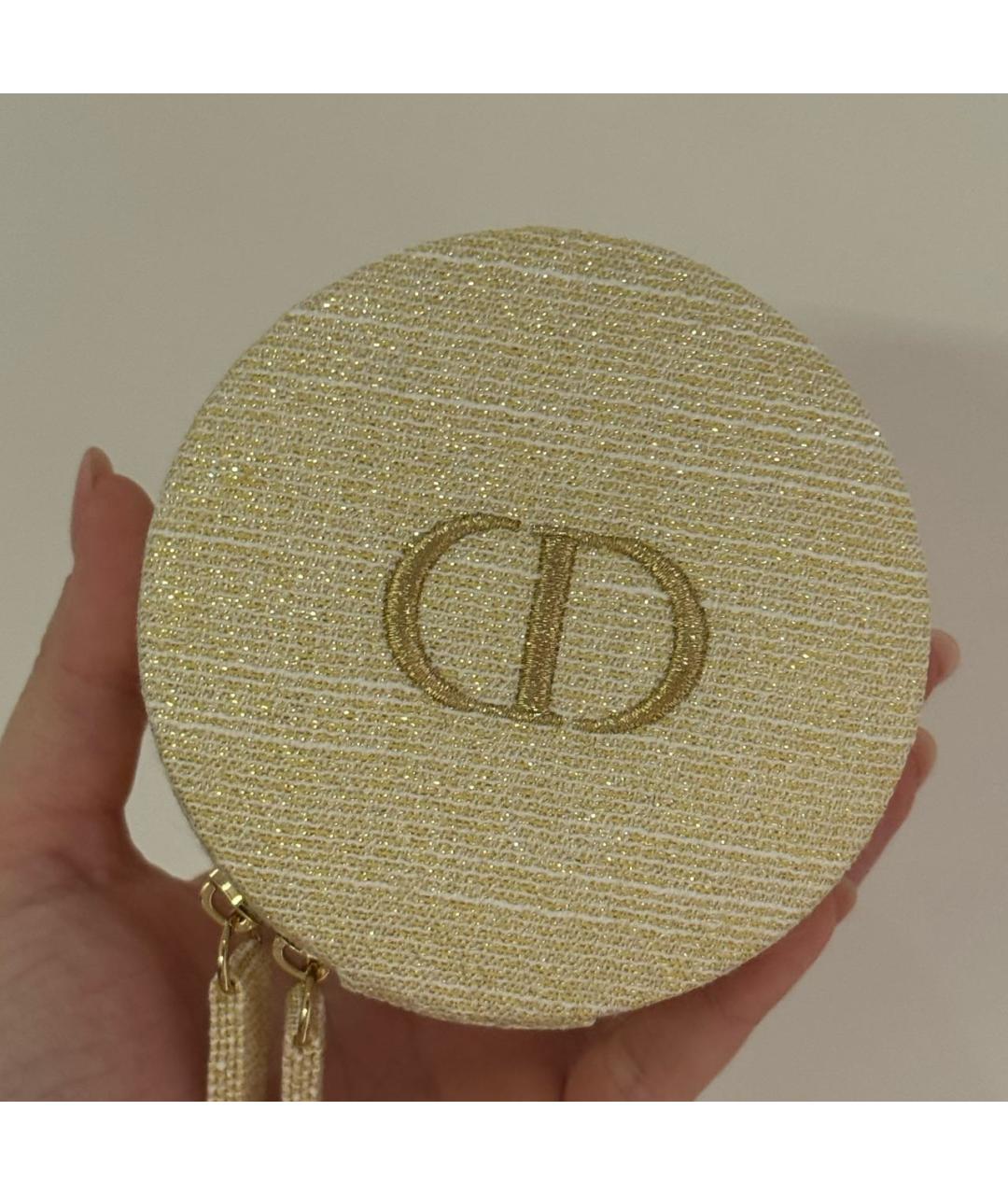 DIOR BEAUTY Золотая жаккардовая косметичка, фото 4