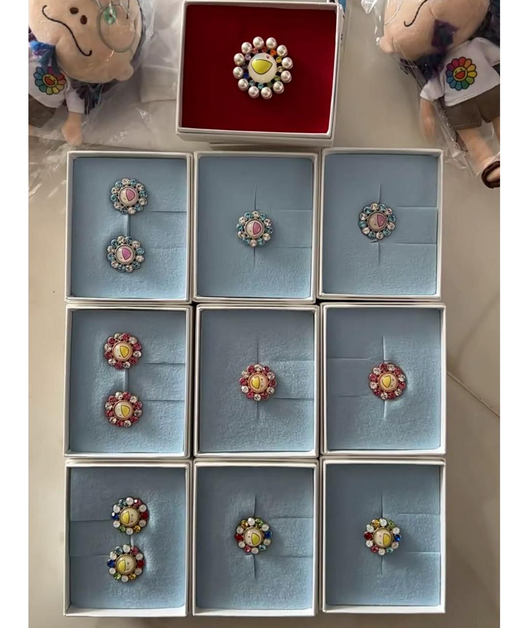 TAKASHI MURAKAMI Голубые серьги, фото 4
