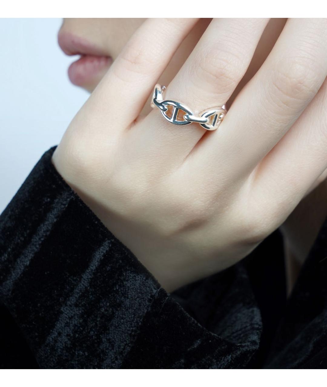 HERMES Серебряное серебряное кольцо, фото 8
