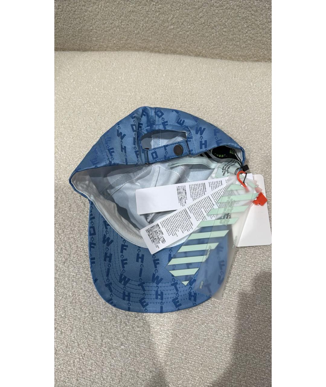 OFF-WHITE Голубая кепка/бейсболка, фото 5