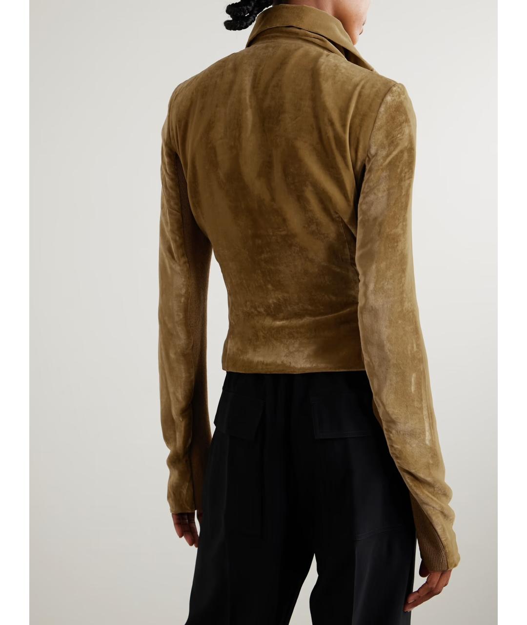 RICK OWENS Коричневая куртка, фото 3