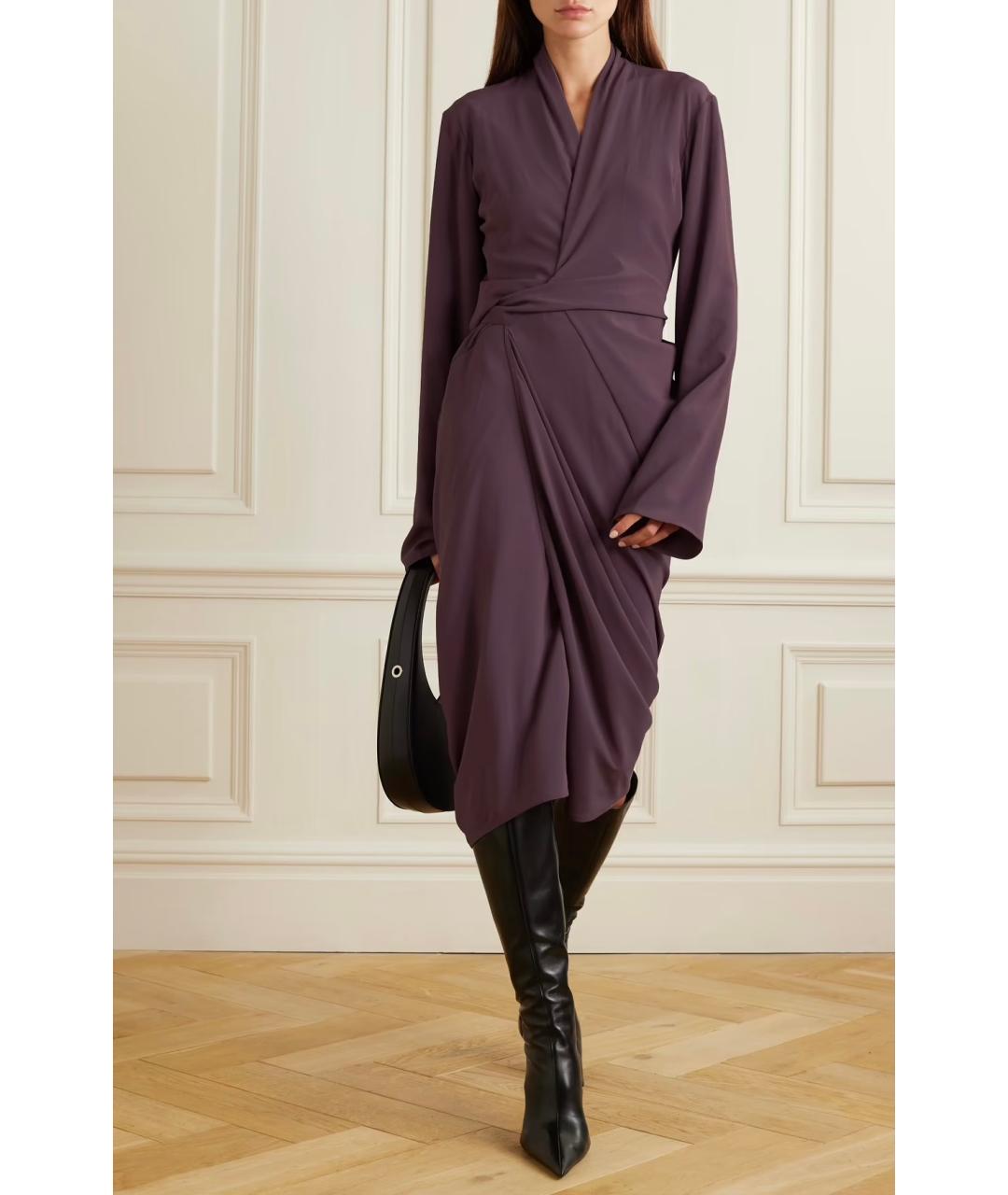 RICK OWENS Фиолетовое коктейльное платье, фото 2