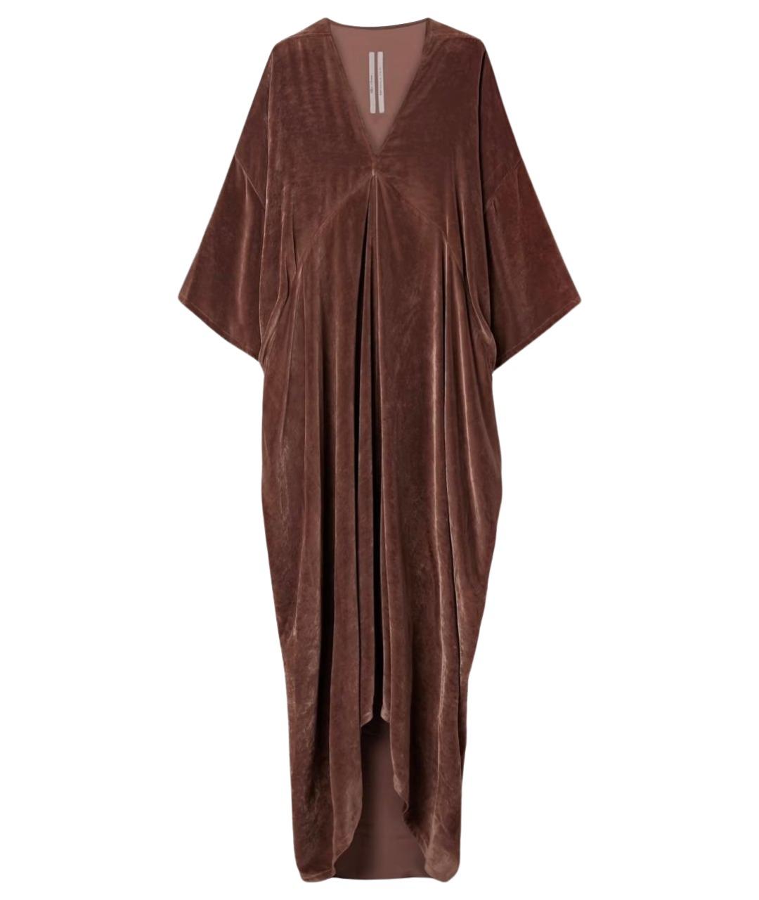 RICK OWENS Коричневое коктейльное платье, фото 1