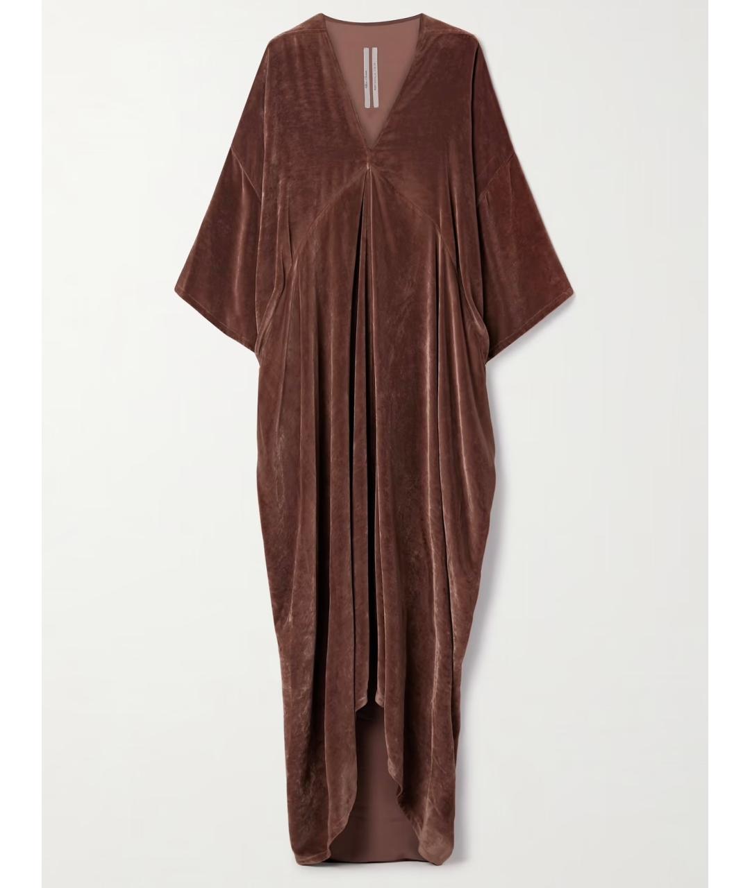 RICK OWENS Коричневое коктейльное платье, фото 5