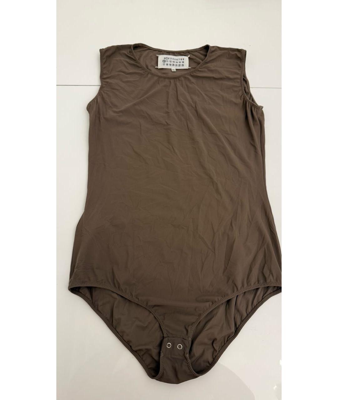 MAISON MARGIELA Коричневое боди, фото 4