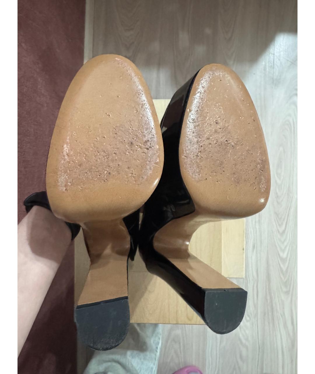 VALENTINO Черные туфли из лакированной кожи, фото 5