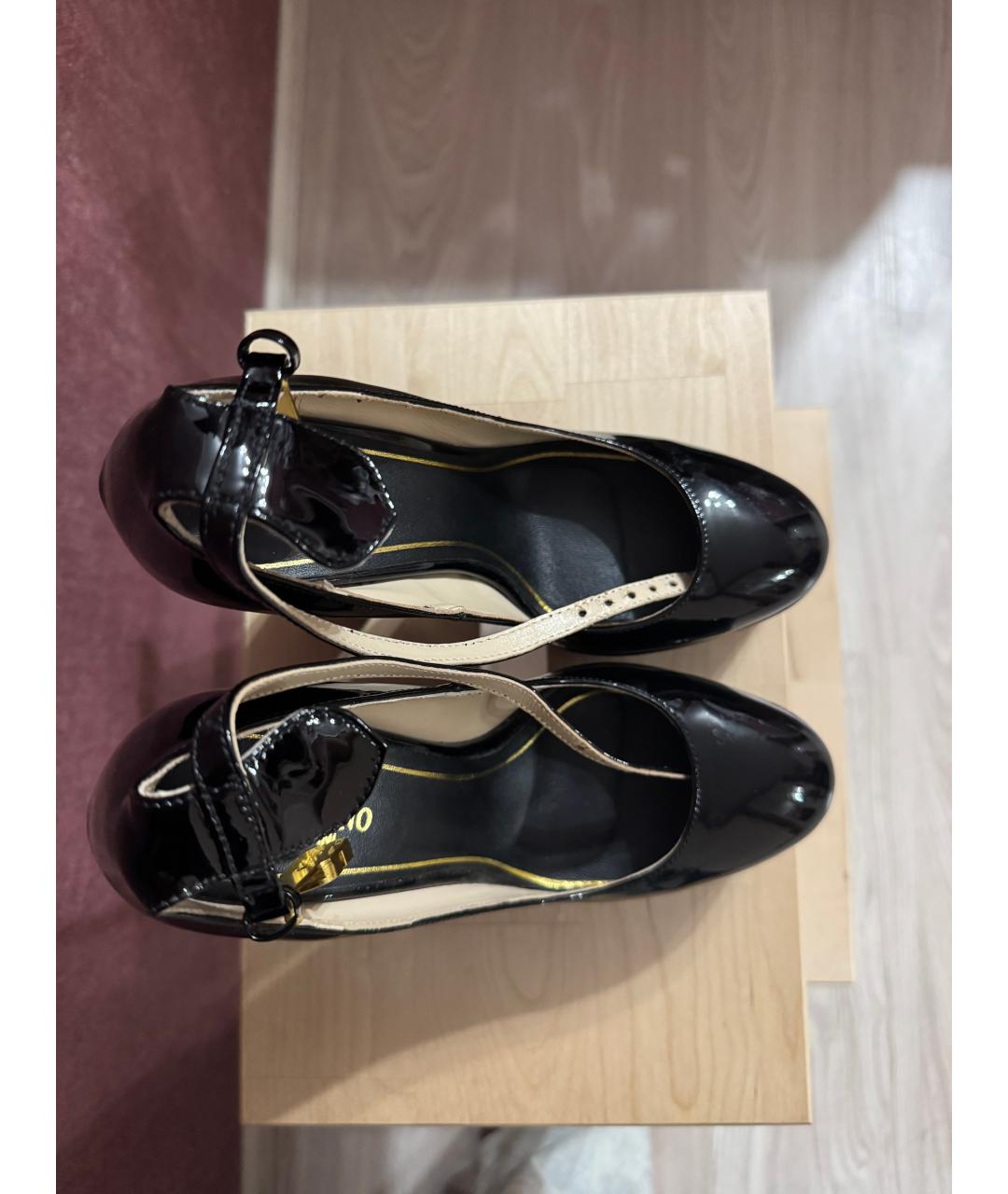 VALENTINO Черные туфли из лакированной кожи, фото 3